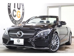 メルセデス・ベンツ Cクラスカブリオレ C180 スポーツ レザ-EXC/RSP 黒本革 赤幌 ナビTV 2年保証