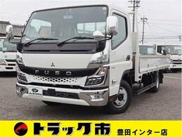 三菱ふそう キャンター 平ボディ 積載2t ワイドロング全低床 車両総重量5T未満 鉄板張 アルミ笠木