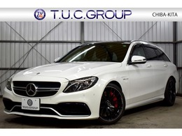 メルセデスAMG Cクラスワゴン C63 S サンR ブルメ 赤黒革 地デジBカメ 2年保証