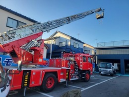 三菱ふそう グレート消防車 地上高25m　PTO　水ポンプ 1オーナー　記録簿