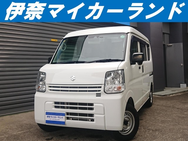 R3年式エブリィバンの入庫です！セーヒティサポートの衝突軽減ブレーキ装置が付いていますので万が一の場合は安心ですね。