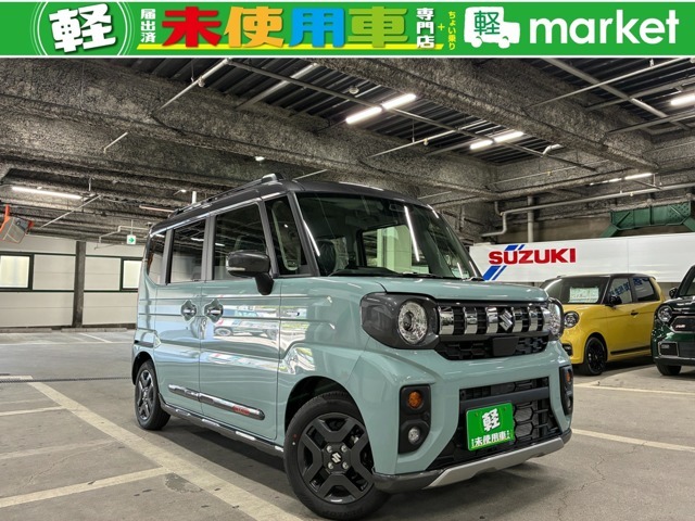 この度は、新車・届出済み未使用車専門店　軽マーケットのスペーシアギアをご覧頂き誠にありがとうございます。