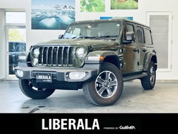 ジープ ラングラー アンリミテッド サハラ 4WD 1オーナー/黒革/ACC/ナビ/TV/carplay