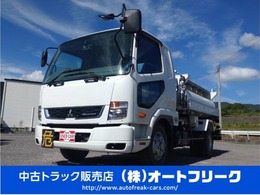 三菱ふそう ファイター タンクローリー　2層4KL　消防書類有り ベッド付　バックカメラ　ホースリール50m