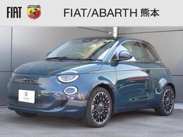 フィアット 500e アイコン 新車保証継承　純正ナビ 前後ドラレコ　ETC