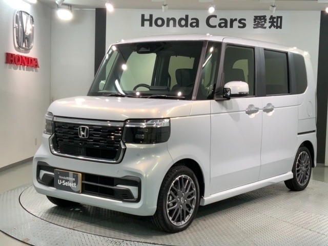 全国納車可 第三者機関証明書付  Honda SENSING 新車保証 試乗禁煙車 ナビLXU-242NBi フルセグ Rカメラ CD録音 BTオ-ディオ DVD装備のN-BOXカスタムターボ入庫！