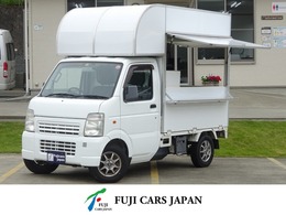 スズキ キャリイ 移動販売車　キッチンカー　フードトラック 給排水各100L　2層シンク　換気扇