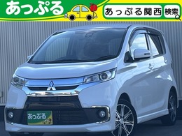 三菱 eKカスタム 660 T セーフティパッケージ 社外7ナビ　BT　フルセグ　全方位カメラ