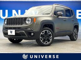 ジープ レネゲード マットグリーン 4WD 特別仕様車 AppleCarPlay 純正ナビ Bカメラ