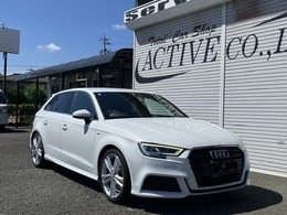 アウディ A3スポーツバック 40 TFSI クワトロ スポーツ Sラインパッケージ 4WD バーチャルコックピット　純正ナビ　TV　バ
