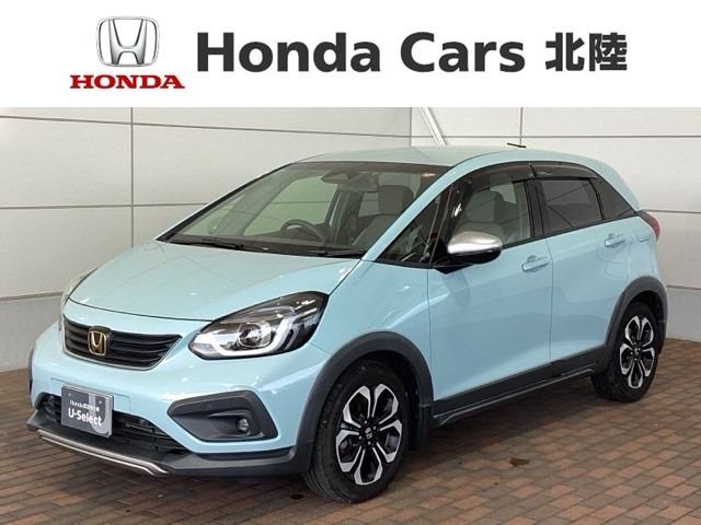 全国納車可 第三者機関証明書付 Honda SENSING 2年保証 ナビVXU-215FTi フルセグ Rカメラ CD録音 BTオ-ディオ DVD ドラレコ ETC装備のフィット クロスター入庫！