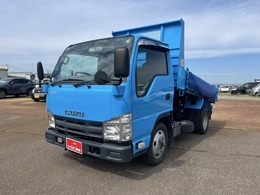 いすゞ エルフ 全低床ダンプ　4WD　積載2t　サイドシート エアコン　パワステ　3方開　ターボ　TDG-