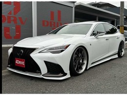 レクサス LS 500 Fスポーツ 赤革 22インチ 後期仕様  サンルーフ