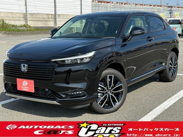 オートバックスカーズ・NEW土山店です♪お車が入庫致しました！令和7年式　ホンダ「VEZEL」グレードは「e：HEV　Z　2WD」カラーは「クリスタルブラック・パール」となっております！