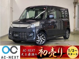 スズキ スペーシア 660 カスタム TS レーダーブレーキサポート スマートフォン連携ナビゲーション装着車 両電スラ/衝突軽減B/純正オーディオ/Bカメ