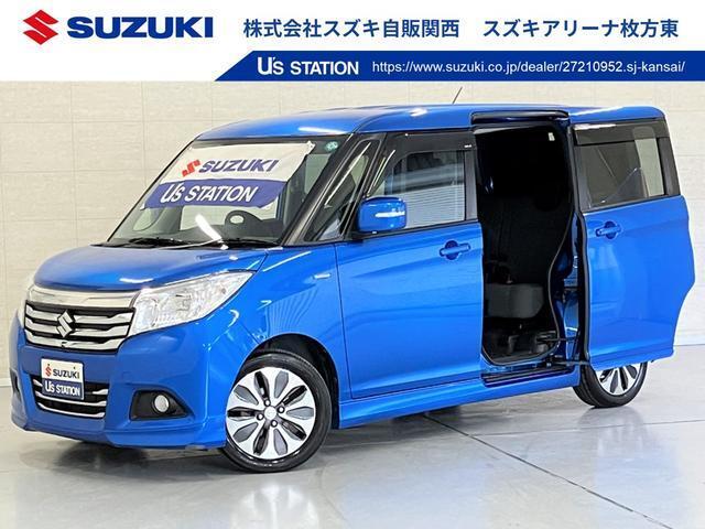 鮮やかなブルーのソリオが仲間入り☆　コンパクトボディーですが、広々車内で　ファミリーカーとしても大活躍です！！