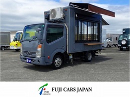 日産 アトラス 移動販売車　キッチンカー　フードトラック 3槽シンク　200L給排水タンク　家庭用エア