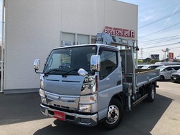 三菱ふそう キャンター 3.0 全低床 ディーゼルターボ 3段クレーン　リモコン付　フルセグ