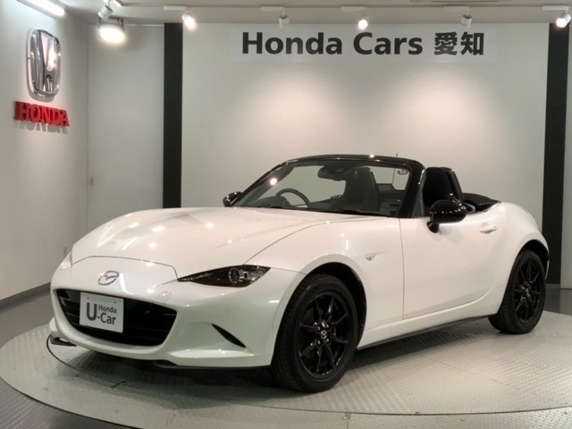 全国納車可 第三者機関証明書付 最長5年保証 ナビ TV Rカメラ BTオ-ディオ DVD 衝突軽減B ETC LEDライト 横滑り防止 アルミ装備のマツダのロードスター Sスペシャルパッケージ入庫！