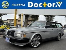 ボルボ 240エステート DL 当店買取 左ハンドル 黒革 社外CD　保証付