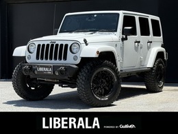 ジープ ラングラー アンリミテッド アルティチュード 4WD ワンオーナー 黒革 リフトアップ 9型ナビ