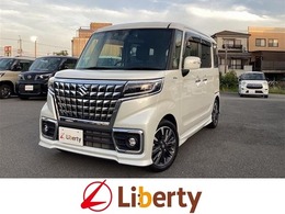 スズキ スペーシア 660 カスタム ハイブリッド XS 衝突軽減B 社外ナビ Bカメラ 両側自動ドア
