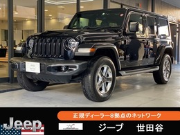 ジープ ラングラー アンリミテッド サハラ 2.0L 4WD LED黒革Carplay禁煙TVドラレコBカメラ