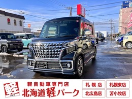 スズキ スペーシア 660 カスタム ハイブリッド XSターボ 4WD 純正9incナビ　全方位　両側電動スライド