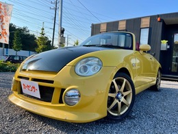 ダイハツ コペン 660 アクティブトップ 5速MT赤革リアウイング社外FバンパーETC