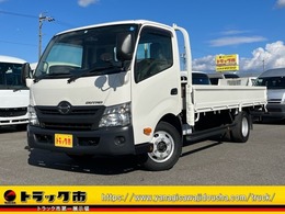 日野自動車 デュトロ 平ボディー 3t ワイドロング 6MT 全低床 荷台床板張り 横滑り防止装置