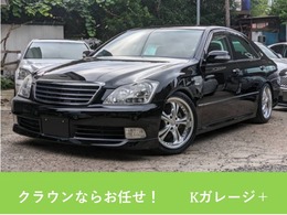 トヨタ クラウンアスリート 3.0 Gパッケージ 革シート　車高調　社外18AW