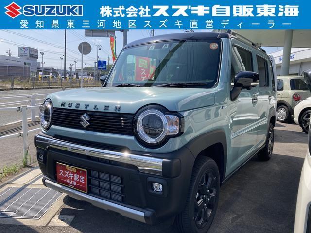 かわいいオフブルーのハスラーがが仲間入り♪ 足元を引き締める、アルミホイール付きでお洒落です！