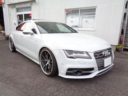 アウディ S7スポーツバック 4.0 4WD サンルーフ/Wedsマーベリック20インチ/黒革