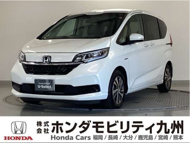 フリード　ハイブリッドGホンダセンシング7人乗りです！純正メモリーナビ、衝突低減ブレーキ、リアカメラ、両側電動スライドドア、LEDヘッド、純正15インチアルミホイール他、充実しています！