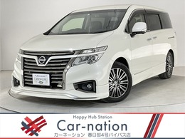 日産 エルグランド 3.5 350ハイウェイスター プレミアム アーバンクロム 後席フリップ 衝突軽減 黒革 純正HDDナビ