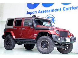 ジープ ラングラー アンリミテッド サハラ 4WD 外FRバンパー　リフトアップ　LEDヘッド