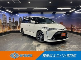 トヨタ エスティマ 2.4 アエラス プレミアム 禁煙車 後期型 両側Pスラ 黒半革 純正ナビ