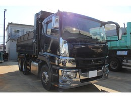 三菱ふそう スーパーグレート 大型ダンプ　積載9000kg　フロントメッキ 電動コボレーン　燃料タンク300L　ETC