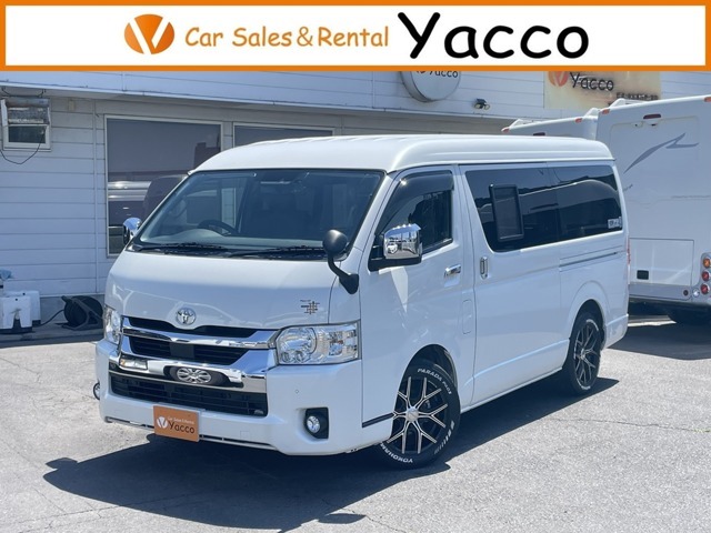 R4　ハイエースW　レクビィ製プラスMR　禁煙　長さ484幅188高さ211　乗車5名就寝目安2名　外部・走行充電　バックカメラ　LEDヘッドライト　社外17アルミ　網戸