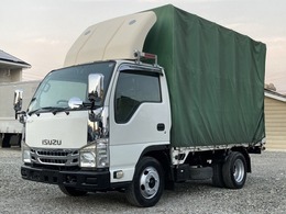 いすゞ エルフ 3.0 フルフラットロー ディーゼルターボ 10尺　平ボディ　幌車