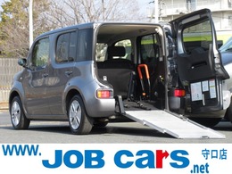 日産 キューブ 1.5 15X チェアキャブ スロープタイプ ベンチシートタイプ 車椅子1基 スロープ 電動固定装置 手すり