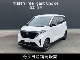 日産 サクラ X 当社社用車UP　ワイドメモリーナビ