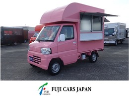 三菱 ミニキャブトラック 移動販売車　キッチンカー　フードトラック 8ナンバー登録　2槽シンク　80L給排水