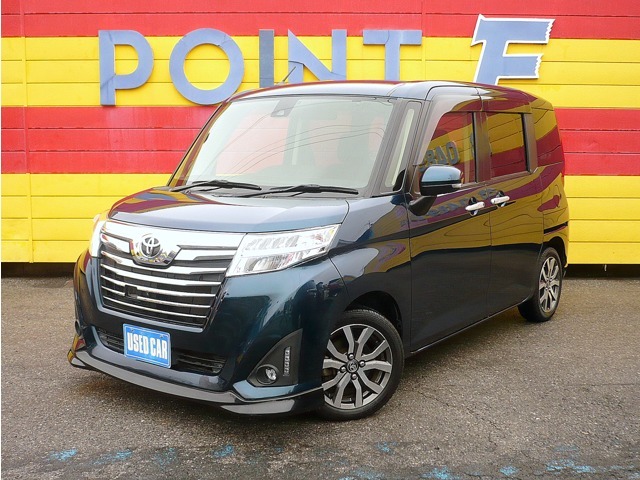 平成29年式！トヨタ「ルーミー　カスタムG-T　SA2」入庫しました！純正メモリーナビ、1セグTV、全方位カメラ、スマートキー、両側自動ドア、LEDライト、衝突軽減ブレーキ、I-STOP！