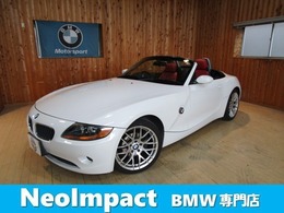 BMW Z4 ロードスター2.2i 電動オープンOH済　レッドレザ　外マフラ