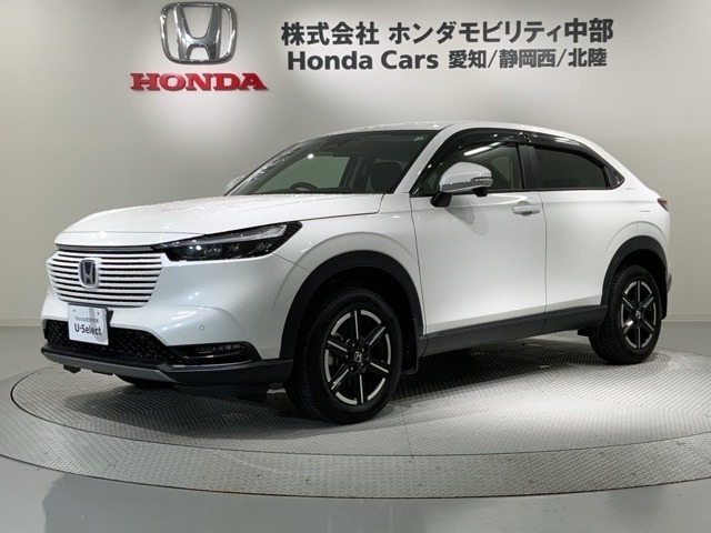 全国納車可 第三者機関証明書付 Honda SENSING 2年保証 ナビVXM-235Ci Rカメラ BTオ-ディオ ETC LEDライト スマ-トキ-装備のヴェゼルe:HEV X入庫！