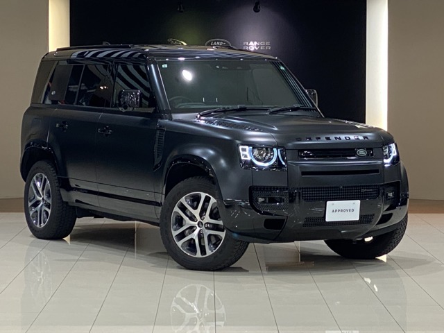 DEFENDER　110　D300　イースナーエディション　サテンフィルム　5人乗　エアサス　シートヒーター　20AW　液晶メーター　ステアリングヒーター　ホイールケース　サントリーニブラック/黒革