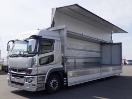 三菱ふそう スーパーグレート アルミウィング 10t超 ハイルーフ 鉄板床　メッキ付　管理番号C42363