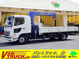日野自動車 レンジャー 4トン　標準幅　ベッド付　4段クレーン ショート　5.1m　2.1t積　ラジコン　2.9t吊
