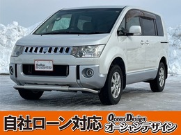 三菱 デリカD：5 2.4 G ナビパッケージ 4WD 自社　ローン　対応　検2年　純正ナビ